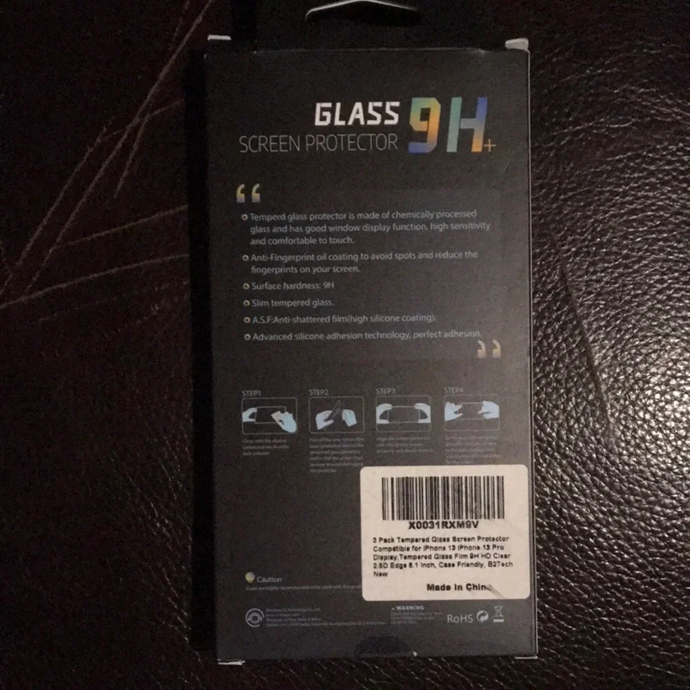 iPhone 13/13 Pro Tempered Glass Screen Protector 9H+ 3 pack